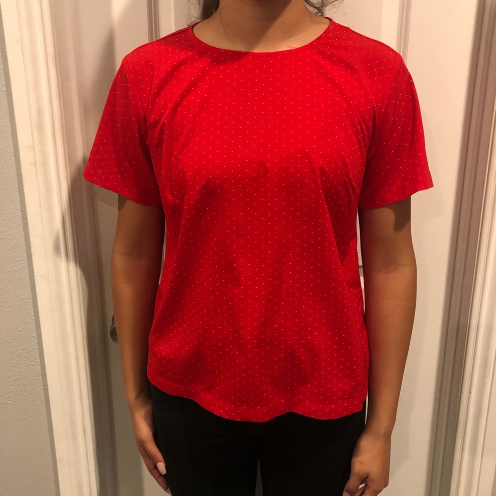 Red blouse